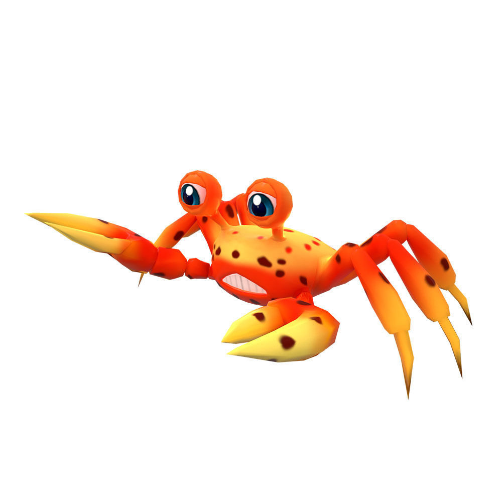 Johnson Fresh Crab Animated  Low-poly 3D model_1