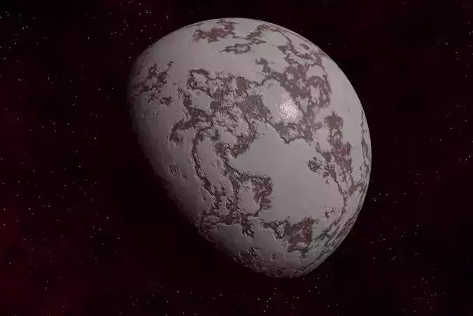 rocky planet 001-beta Low-poly 3D model