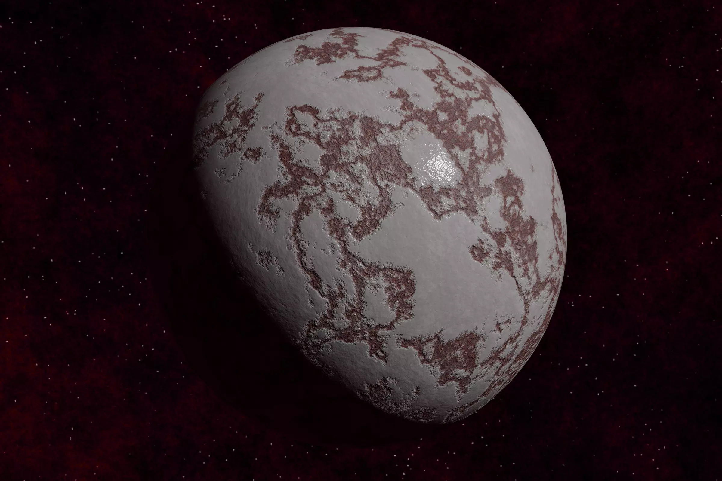 rocky planet 001-beta Low-poly 3D model_0