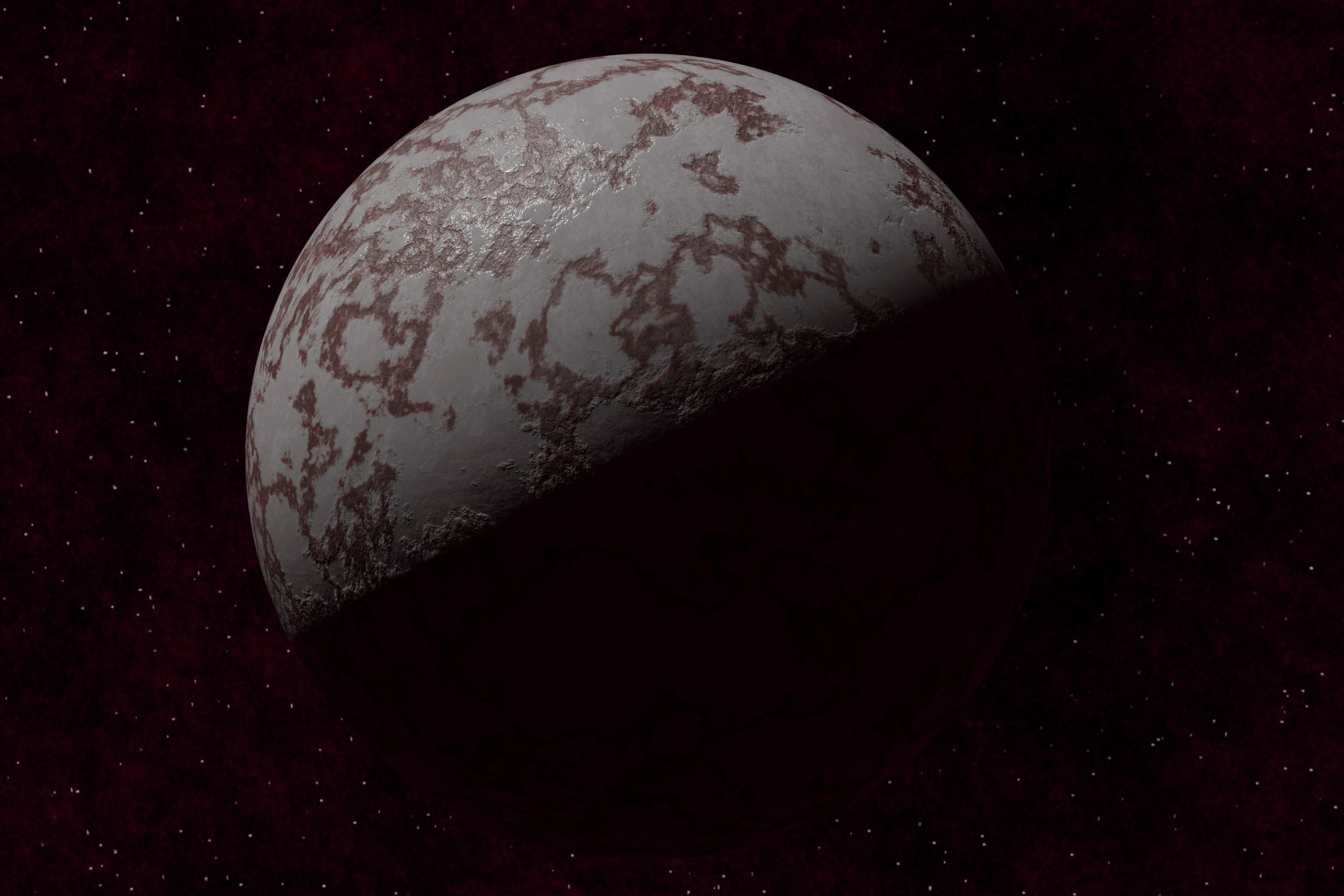 rocky planet 001-beta Low-poly 3D model_5