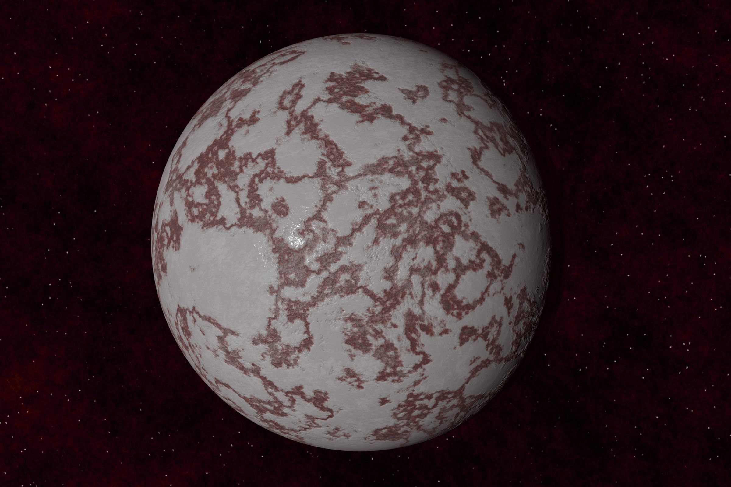 rocky planet 001-beta Low-poly 3D model_6