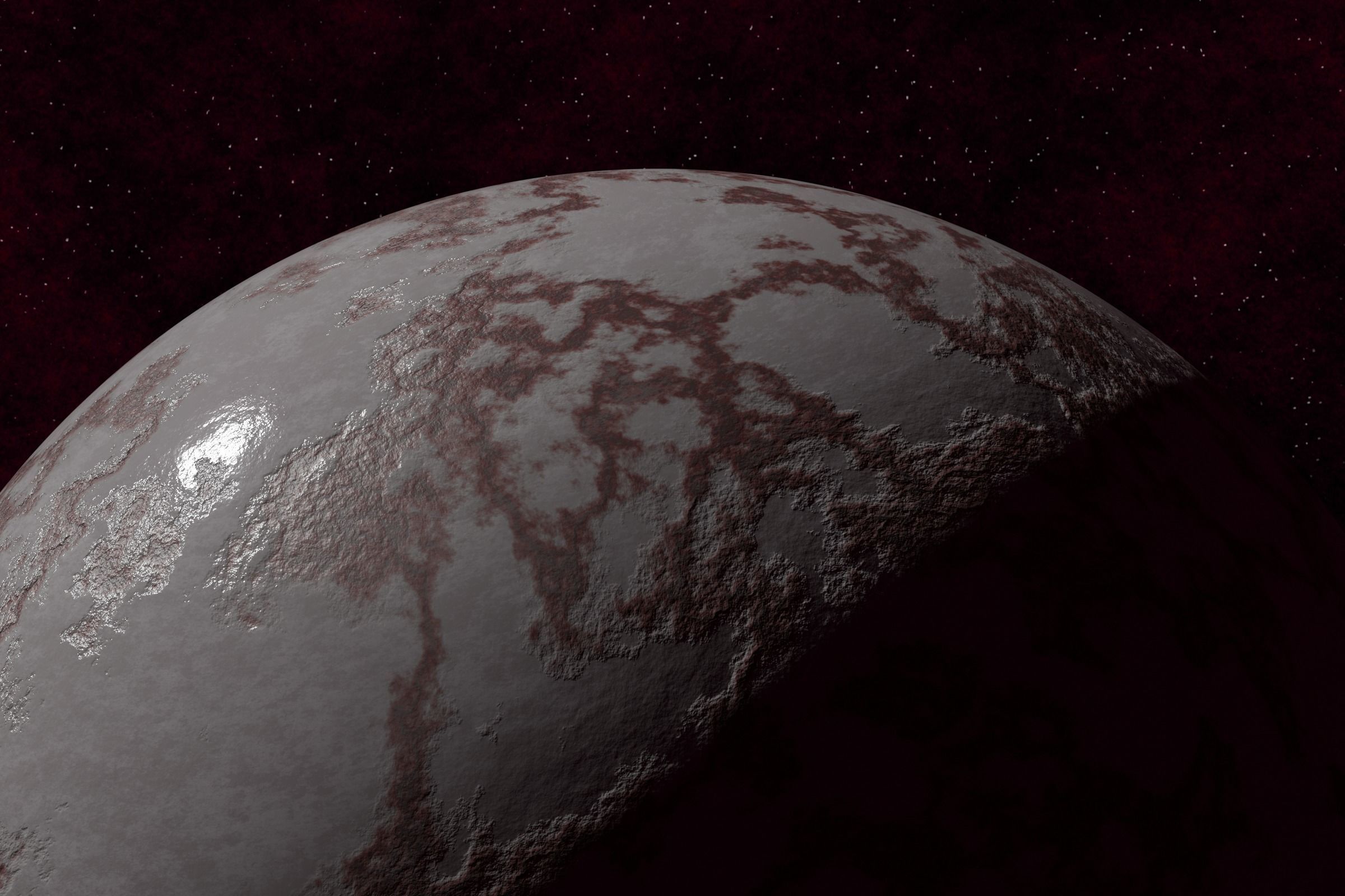 rocky planet 001-beta Low-poly 3D model_3