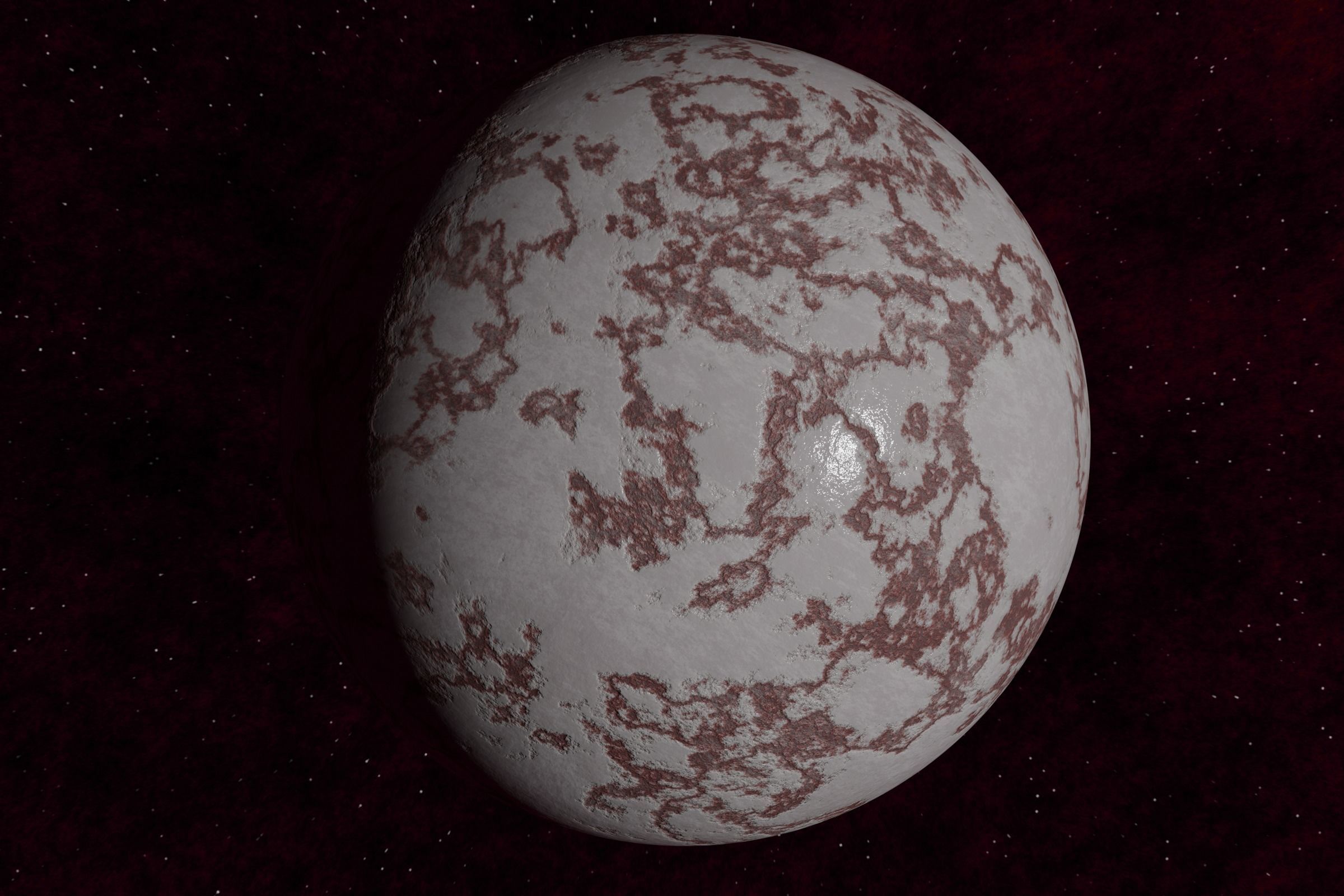 rocky planet 001-beta Low-poly 3D model_1