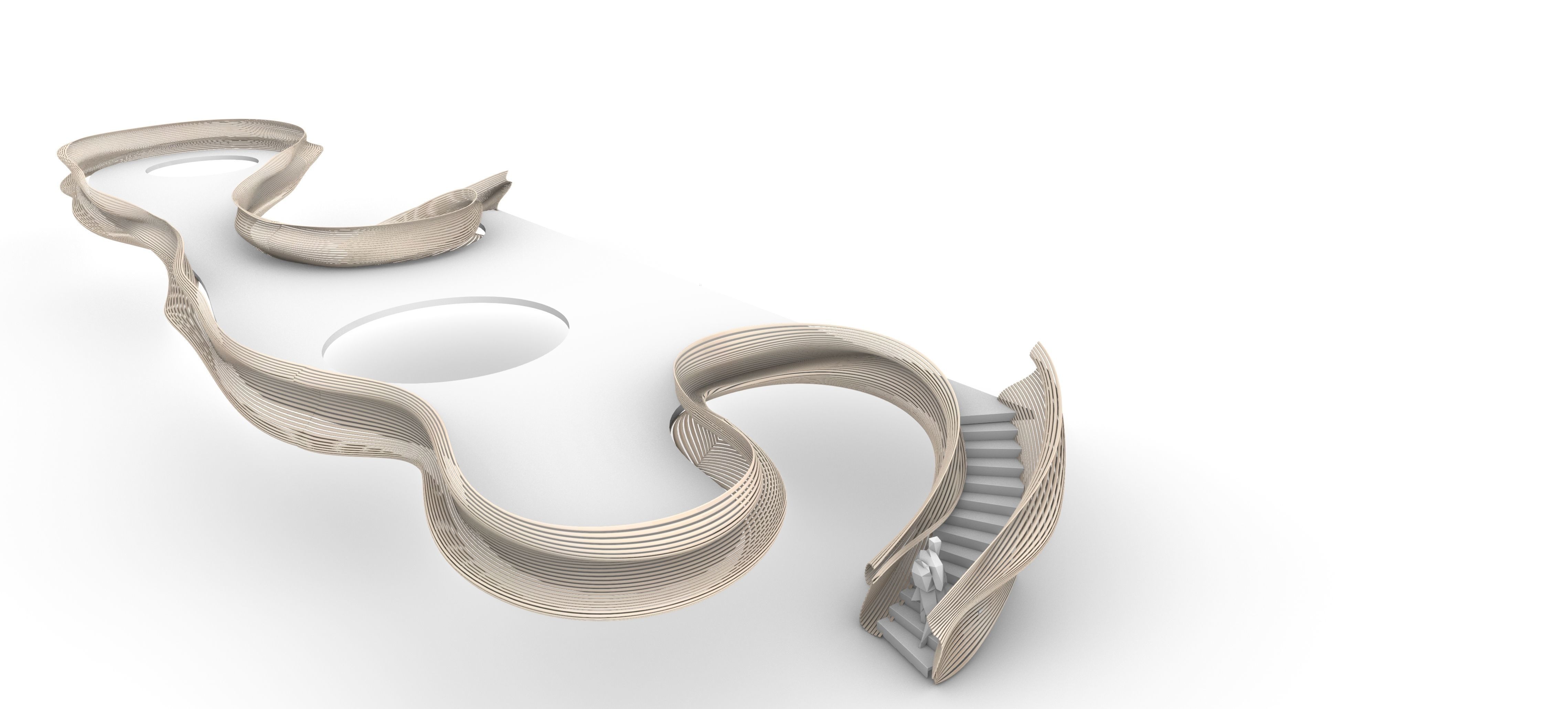 Parametric Stair 3D model_6