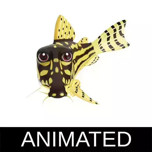 Sterba Corydoras fish animated