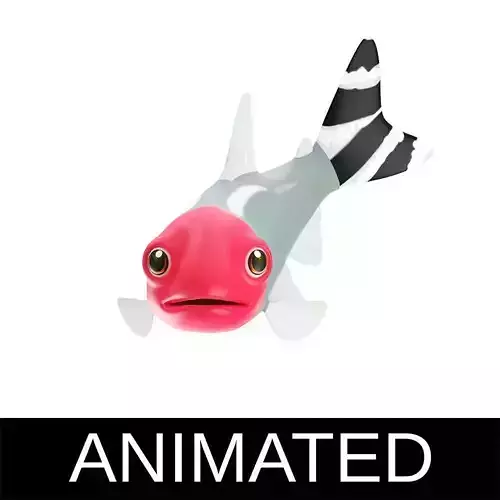 Srummynose Tetra fish animated