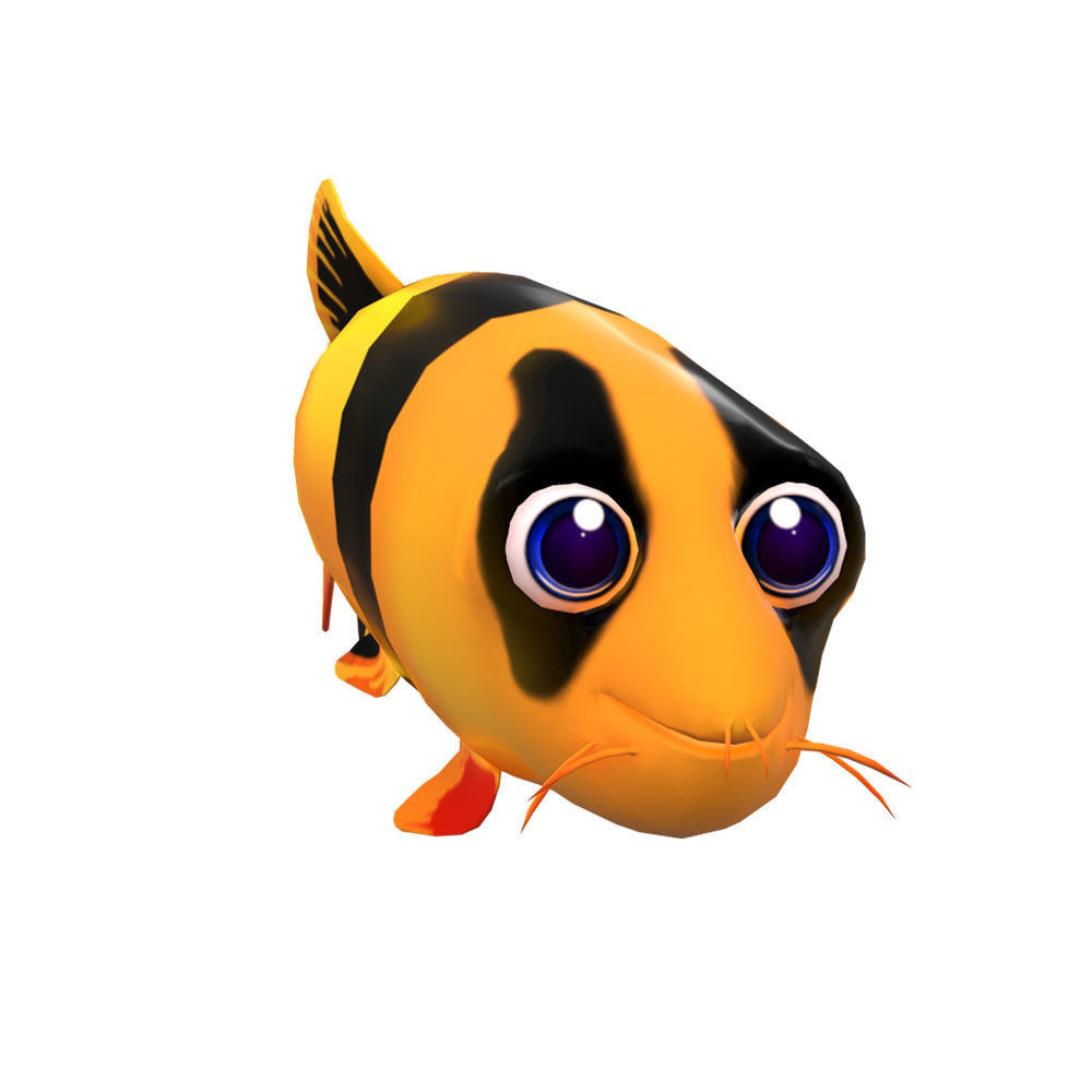 Clown loach fish animated  Low-poly 3D model_3