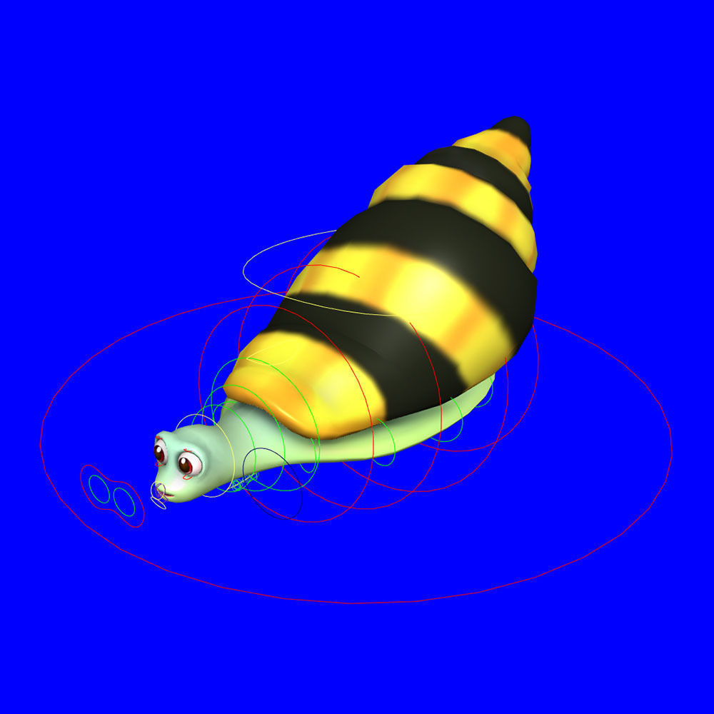 Assassin Snail Animated  Low-poly 3D model_6