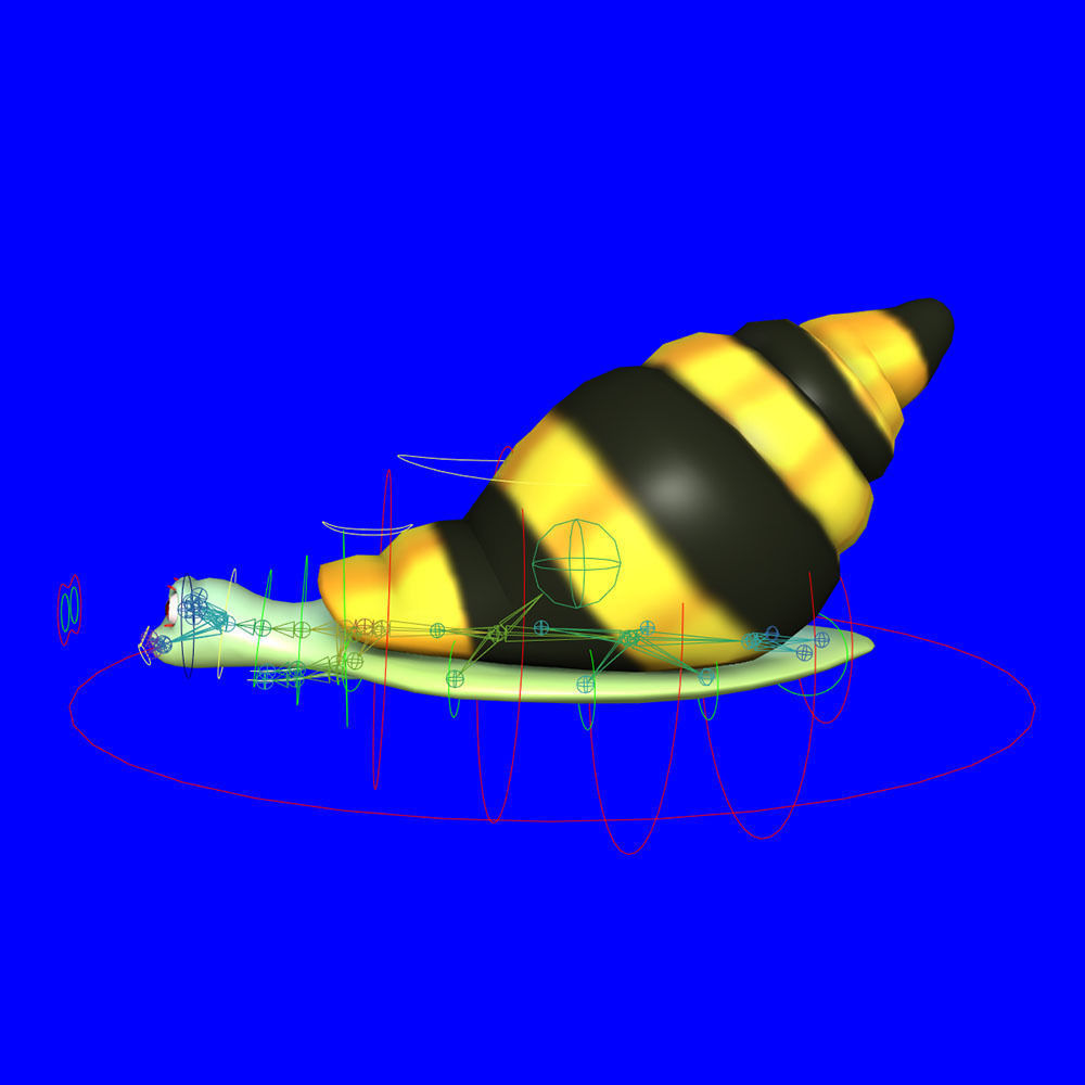 Assassin Snail Animated  Low-poly 3D model_5