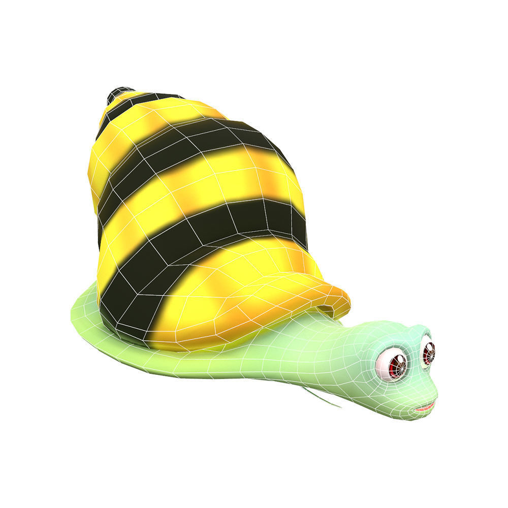 Assassin Snail Animated  Low-poly 3D model_4