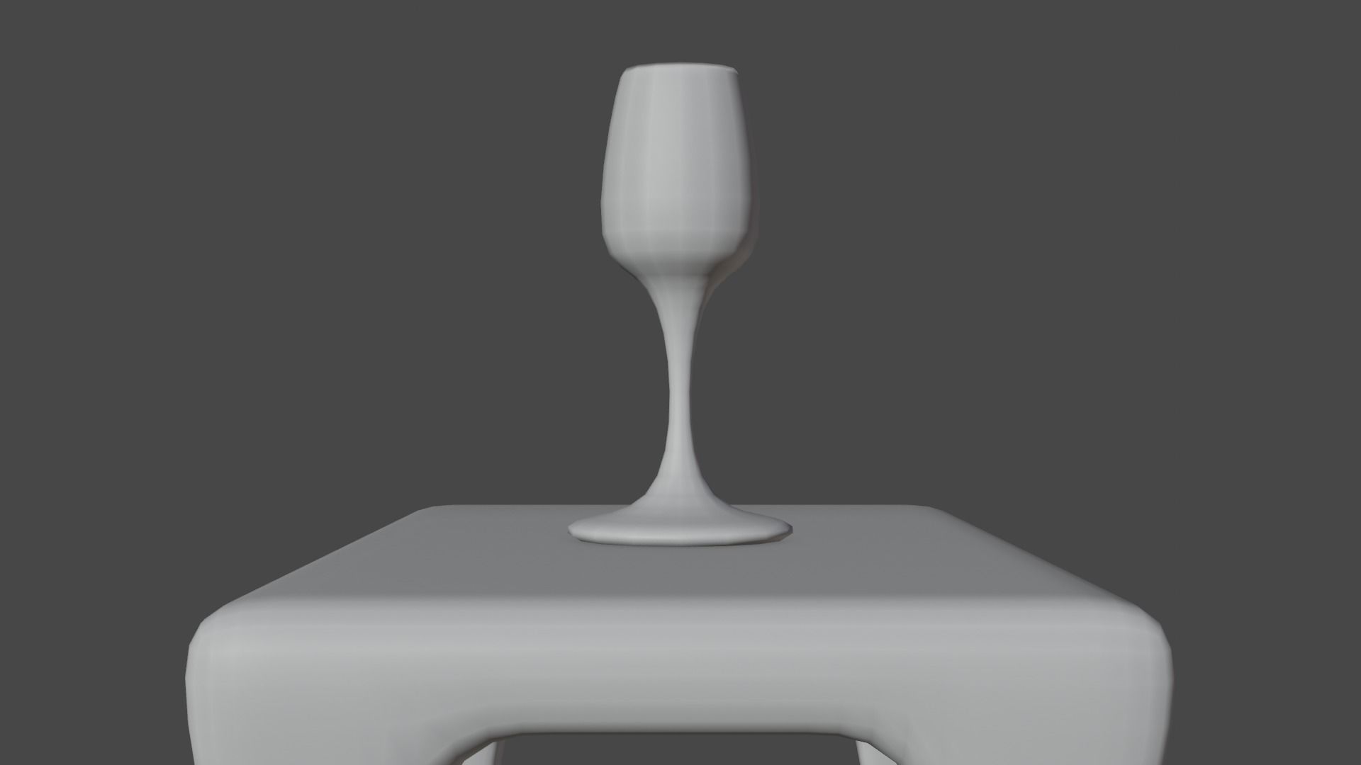 GLASS champagne 3D model_1