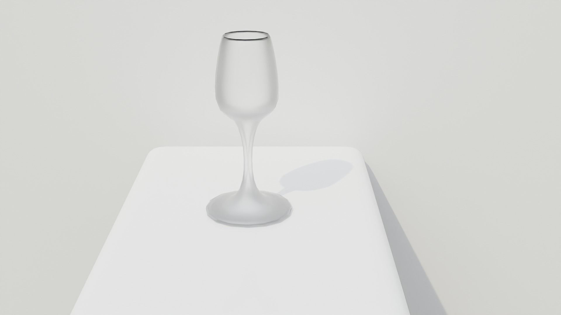 GLASS champagne 3D model_2