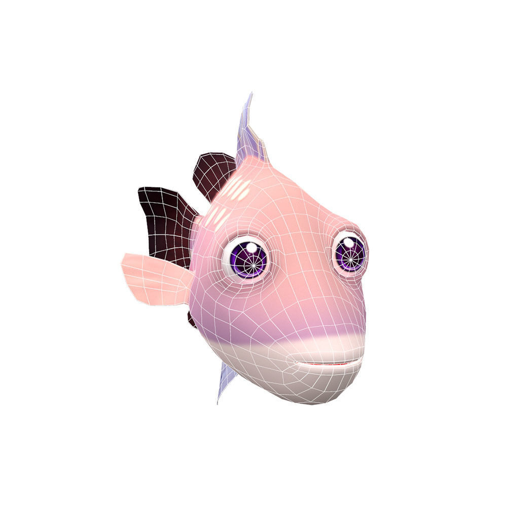 Barramundi Animated Fish  Low-poly 3D model_5
