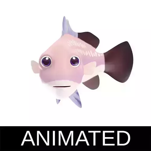 Barramundi Animated Fish  Low-poly 3D model