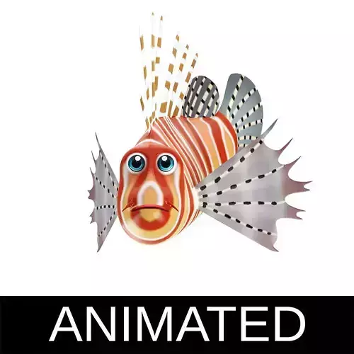 Lion Animated Fish