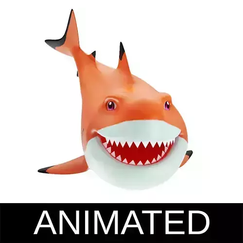 Blacktip Reef Animated Shark Toon