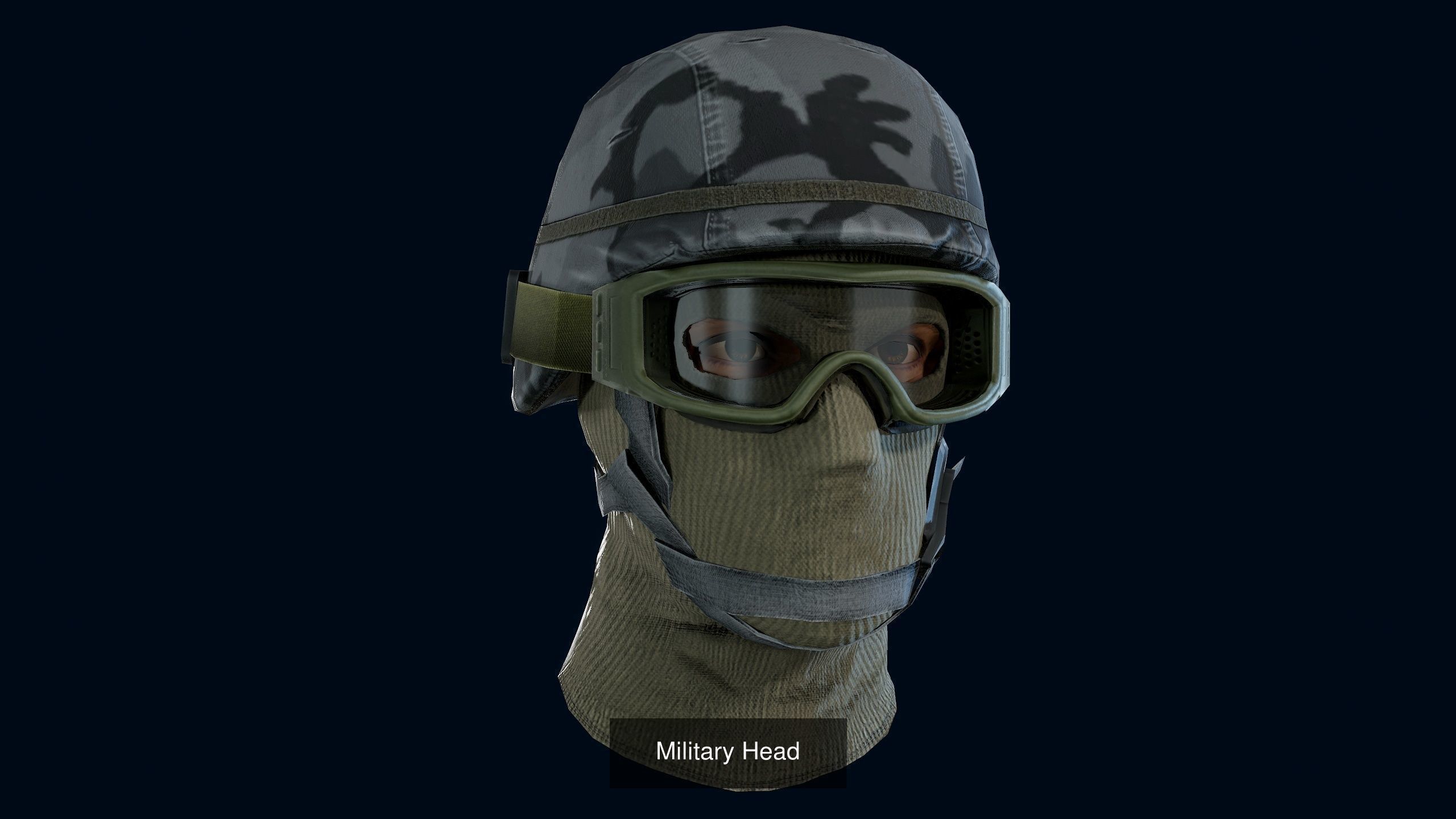 Military head equipment 3D Model Collection_13