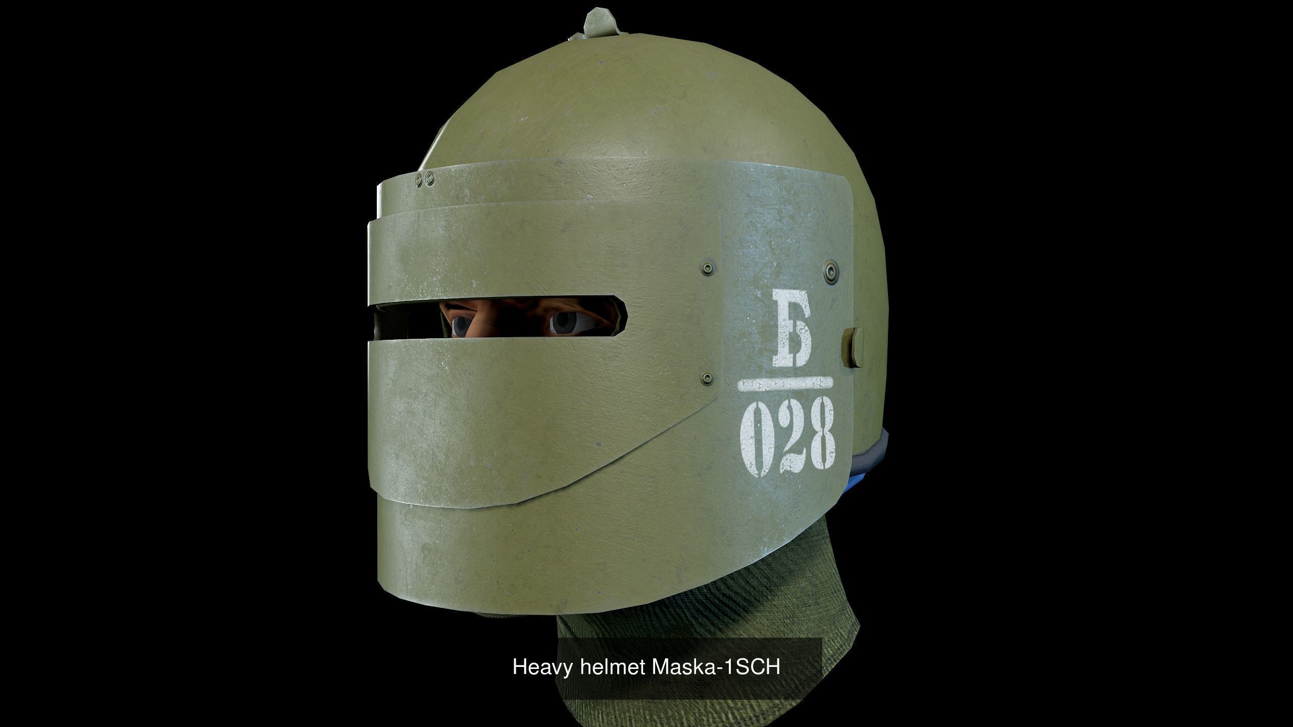 Military head equipment 3D Model Collection_10