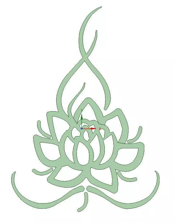 Lotus Flower Yoga 3D print model_0