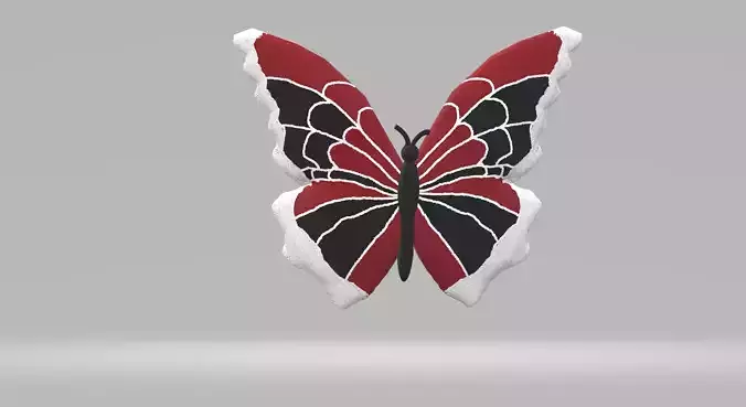 Red Black Butterfly