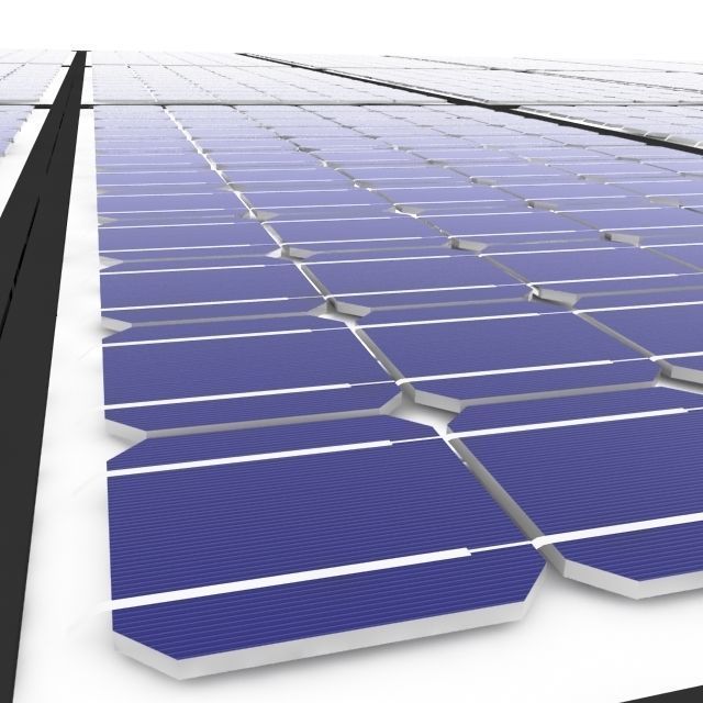 Solar canopy parking Free low-poly 3D model_3