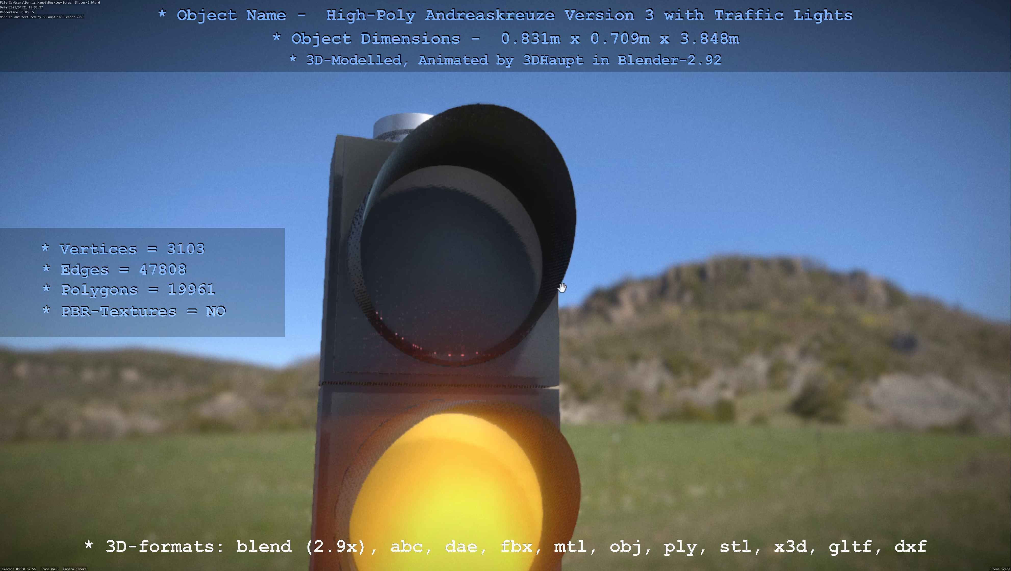 Low and High-Poly Andreaskreuz Version 1 2 and 3 3D Model Collection_111