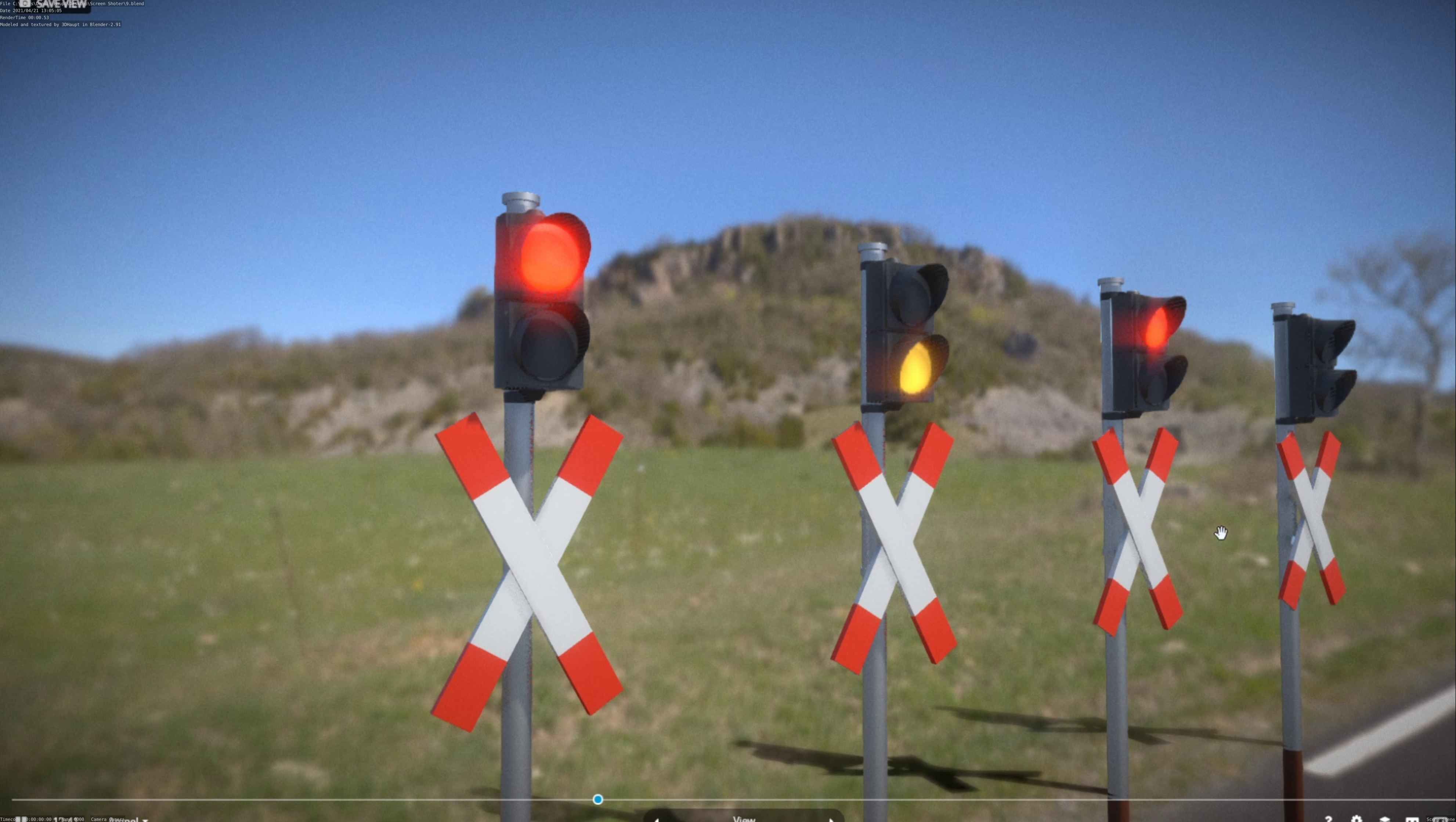 Low and High-Poly Andreaskreuz Version 1 2 and 3 3D Model Collection_112