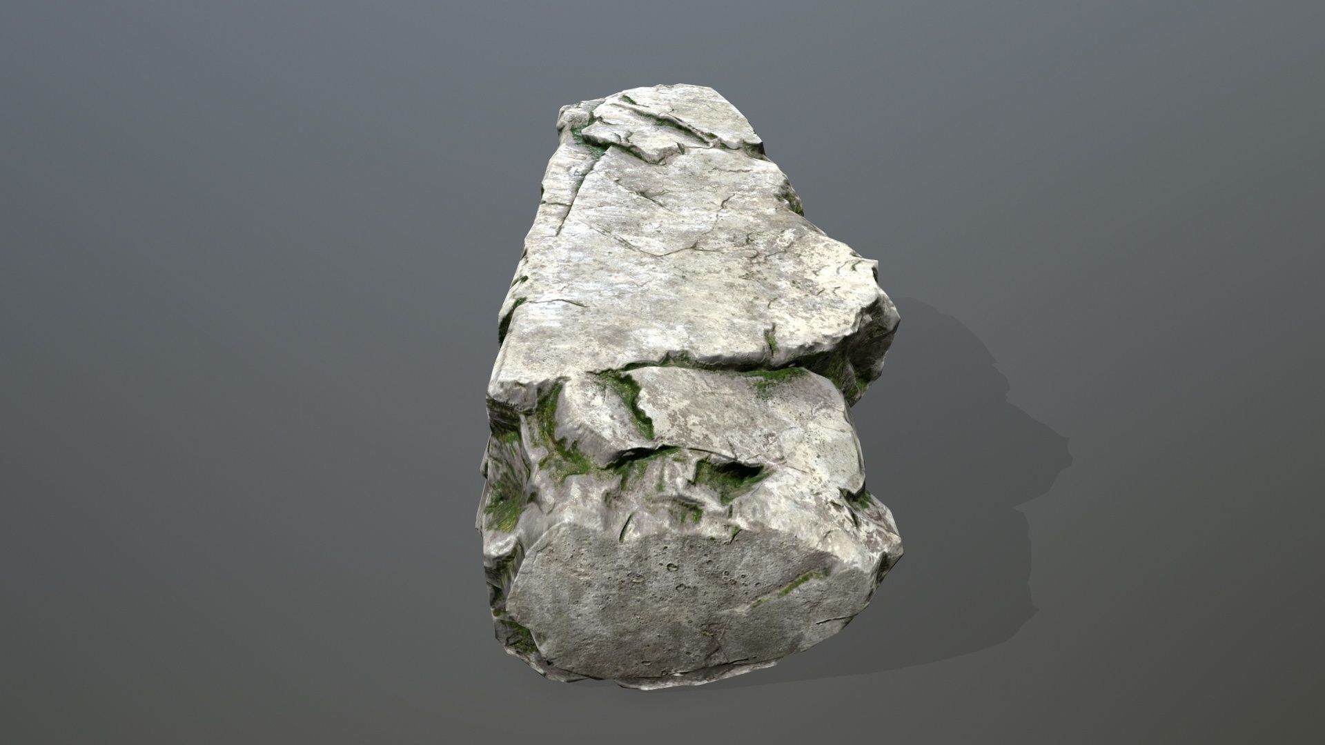 Rock Set Low-poly 3D model_16