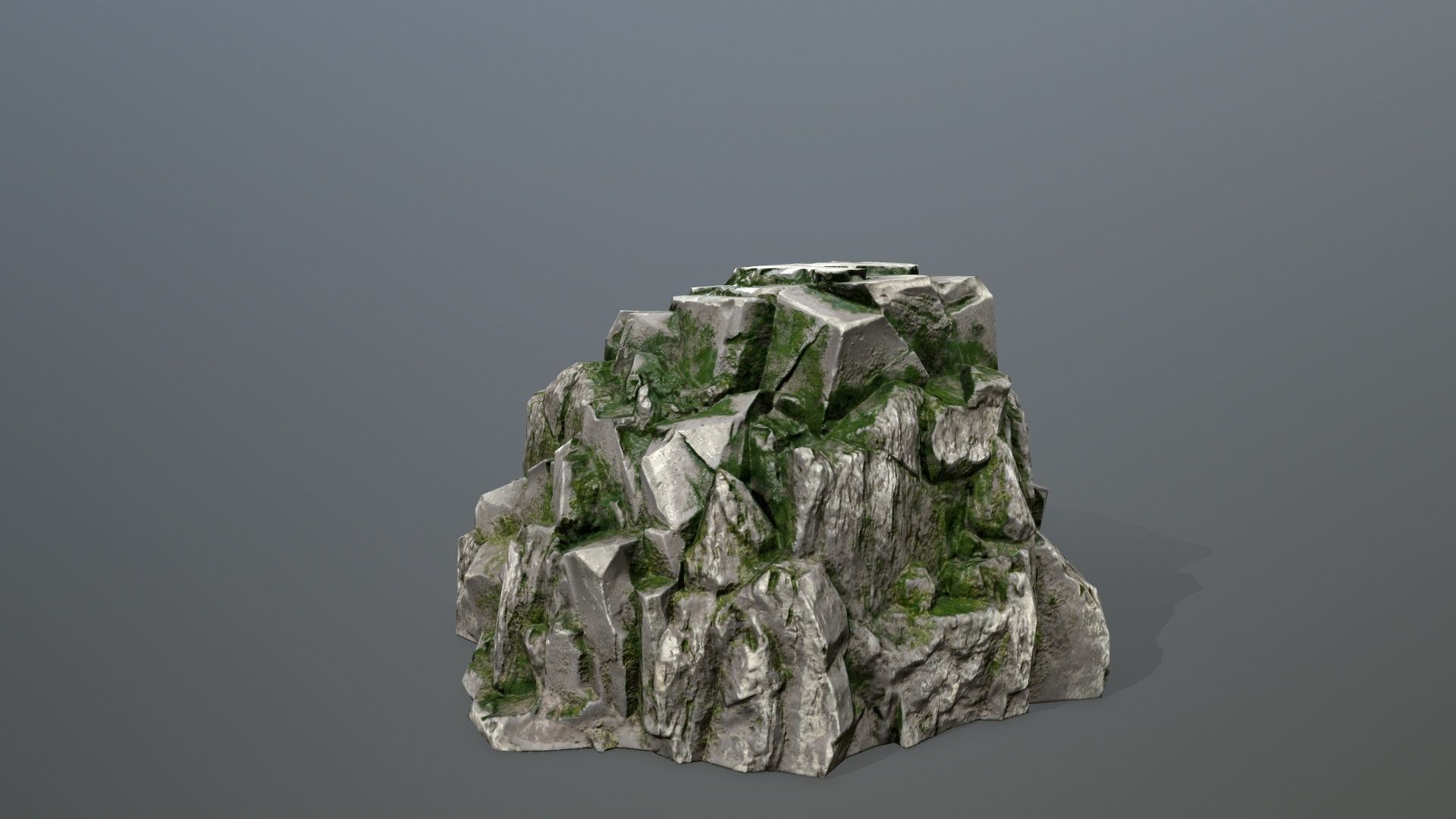 Rock Set Low-poly 3D model_14