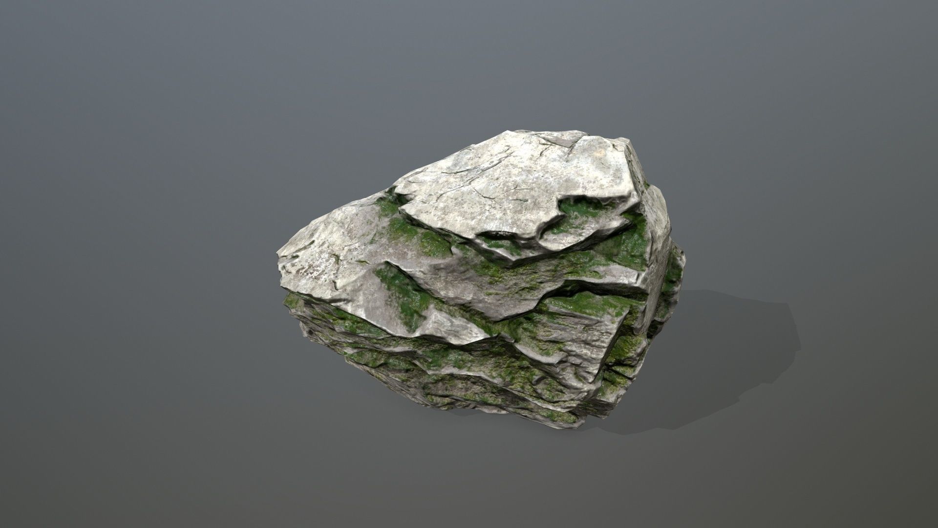 Rock Set Low-poly 3D model_19