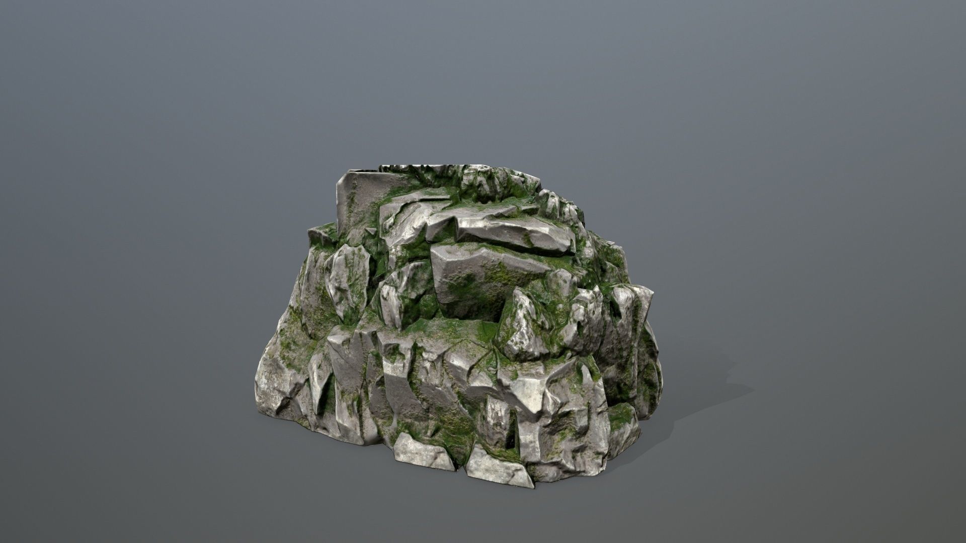 Rock Set Low-poly 3D model_13