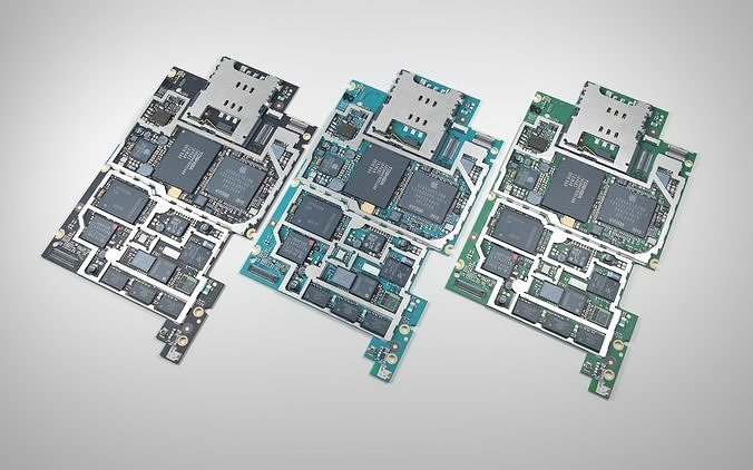Electron board  Low-poly 3D model
