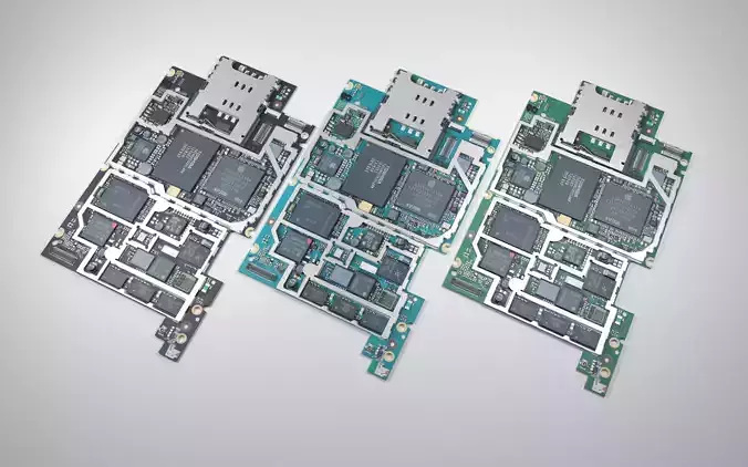 Electron board  Low-poly 3D model