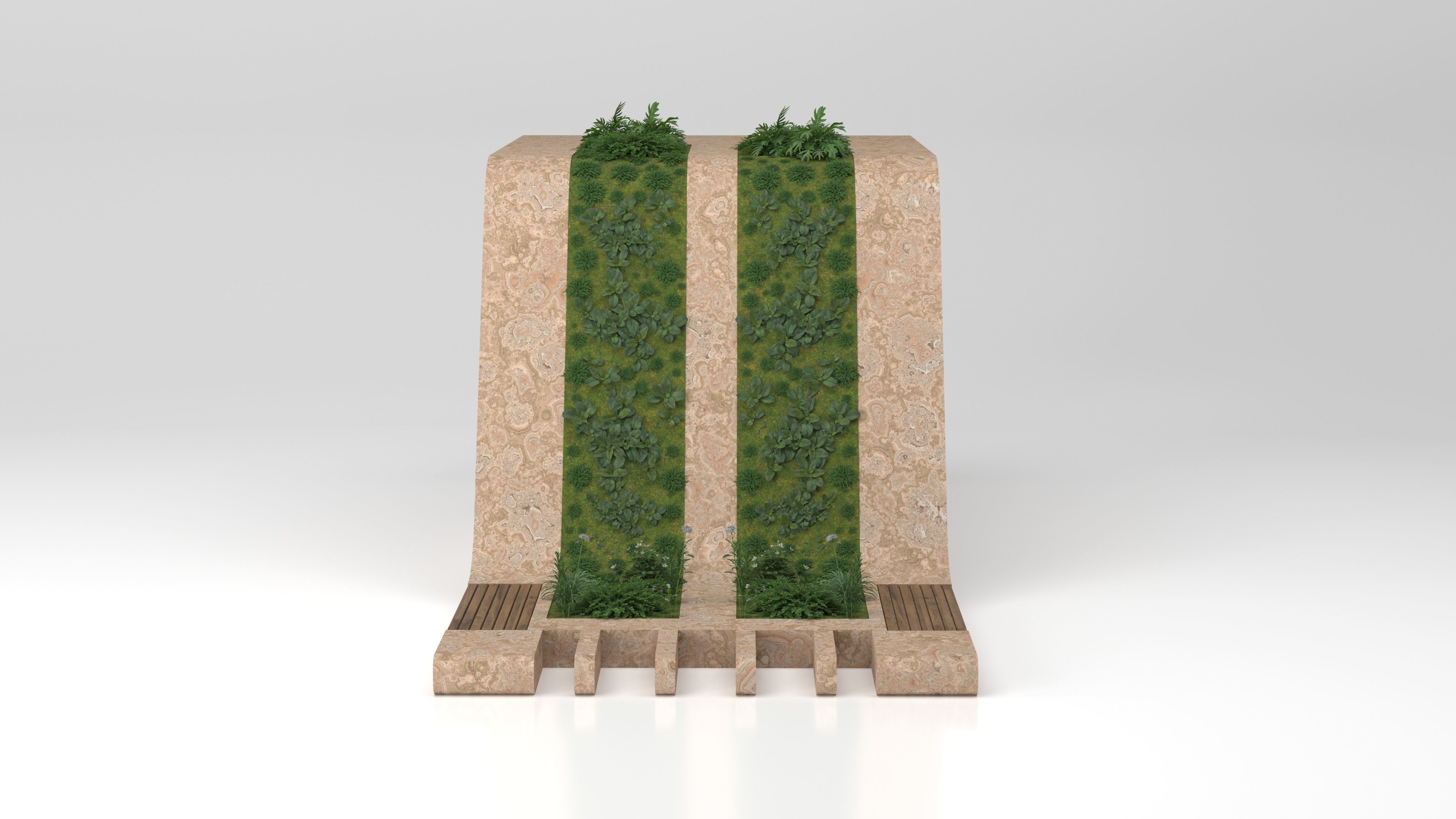 Busstop small 3D model_4