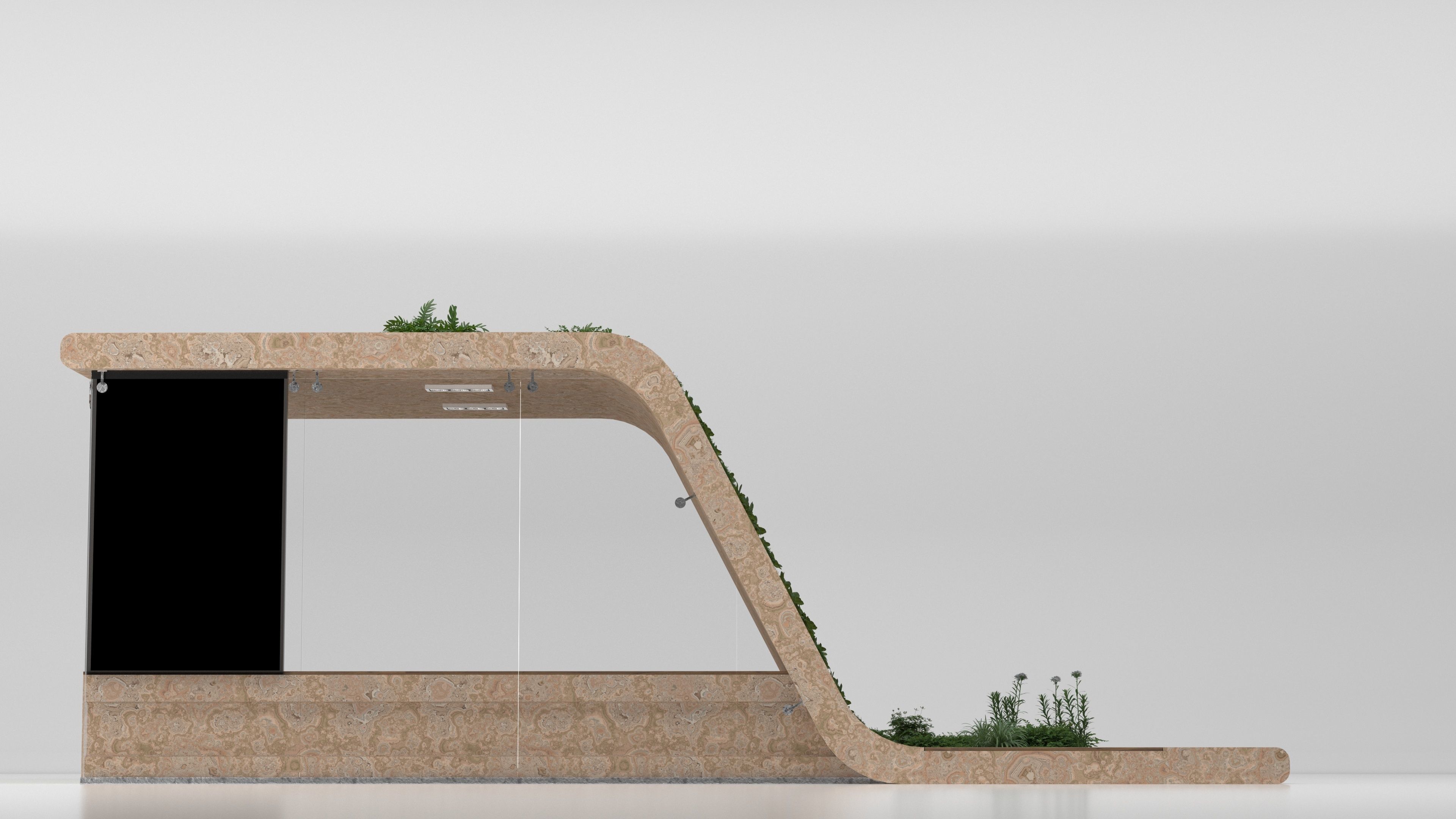 Busstop small 3D model_5