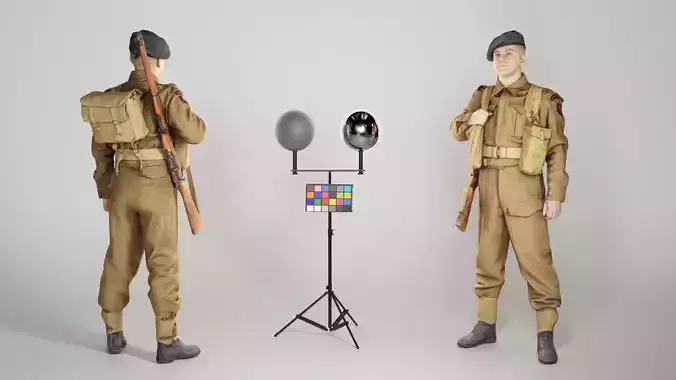 British soldier with gun 289 