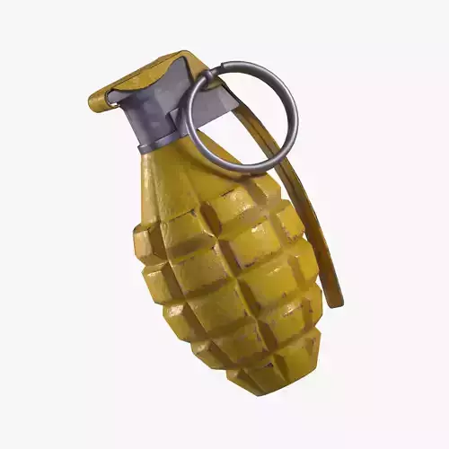 Mk 2 Grenade yellow painted