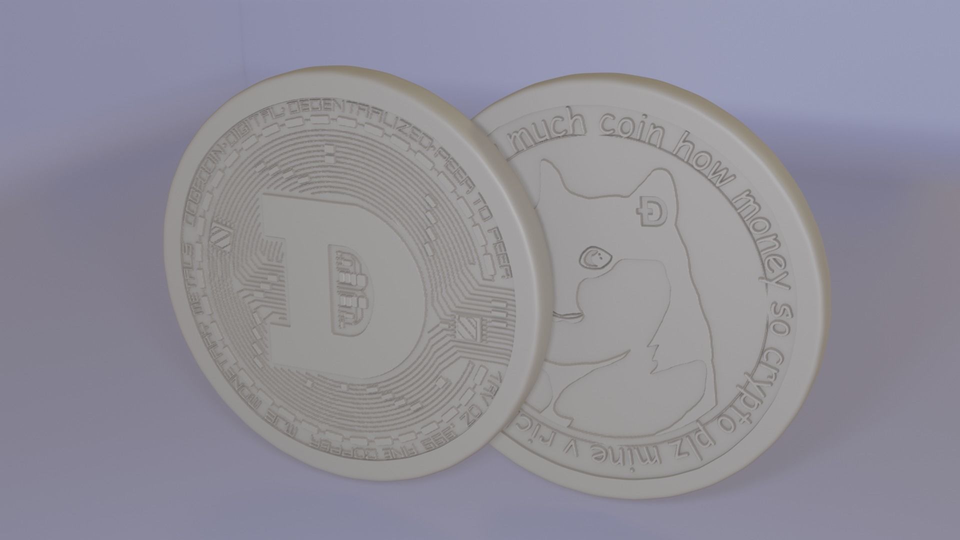 3D printable Dogecoin 3D print model_3