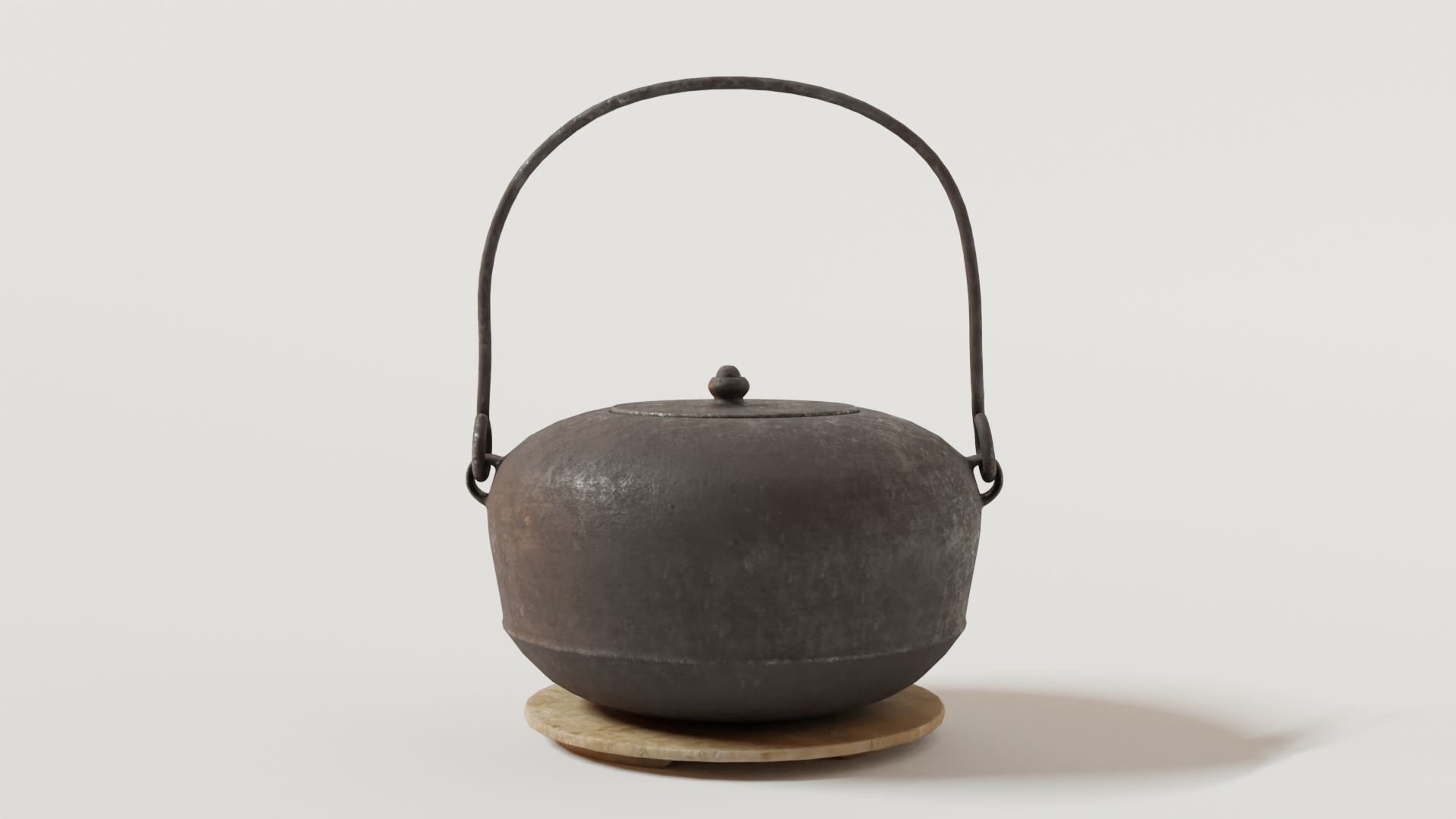 Japanese Kettle 3D model_9