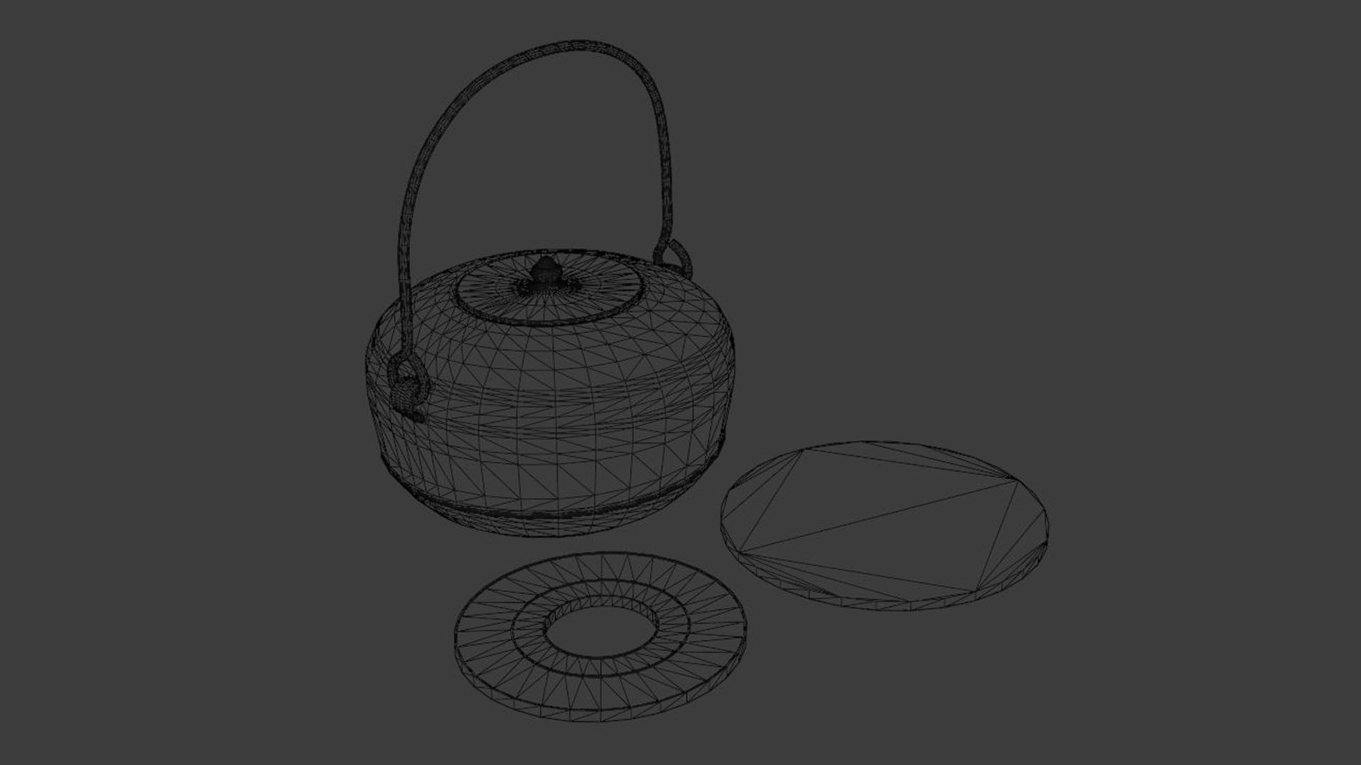 Japanese Kettle 3D model_13