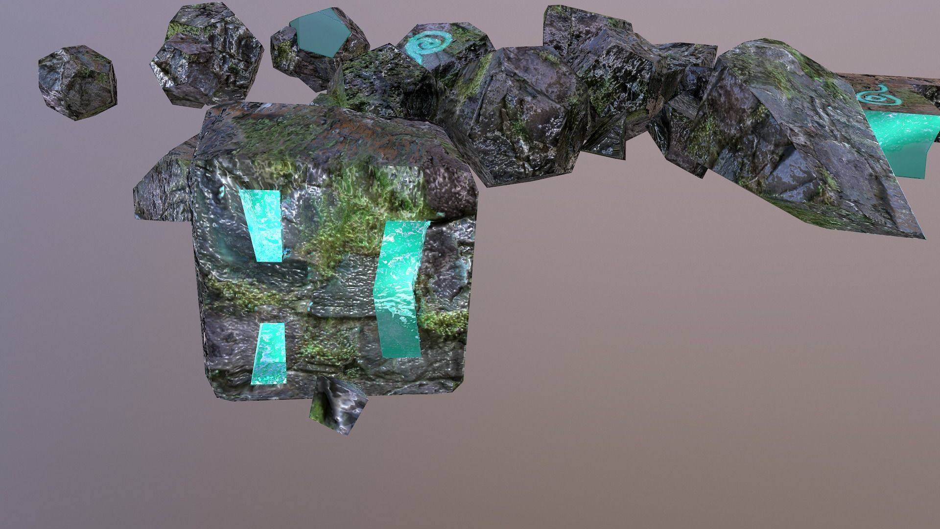 Shattered Golem  Free low-poly 3D model_5