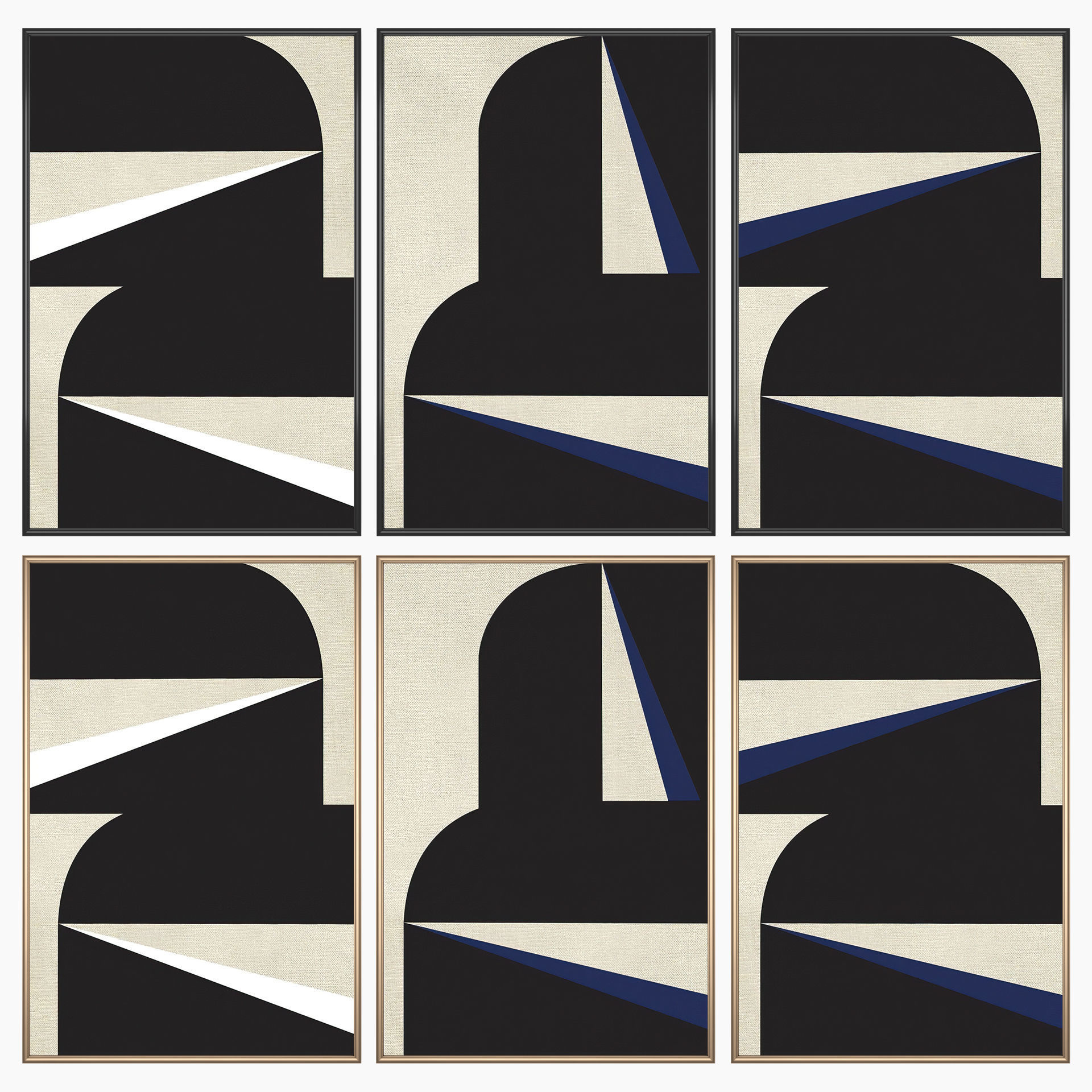 Wall Art Set 3392 3D model_1