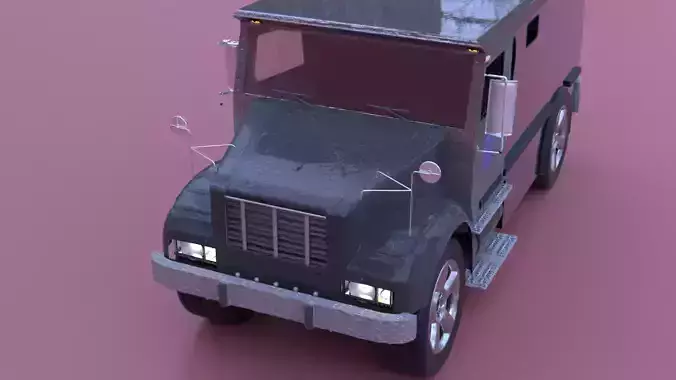 Armored Truck for a Bank 3D model