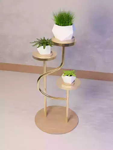 Plants Stand with some Plant Pots