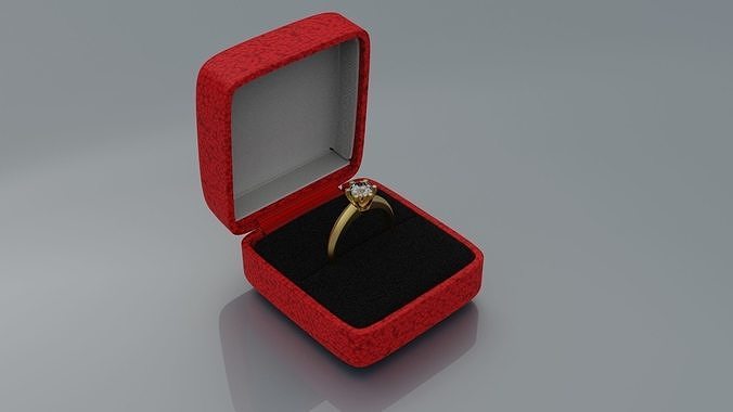 Engagement ring Tiffany 3D print model