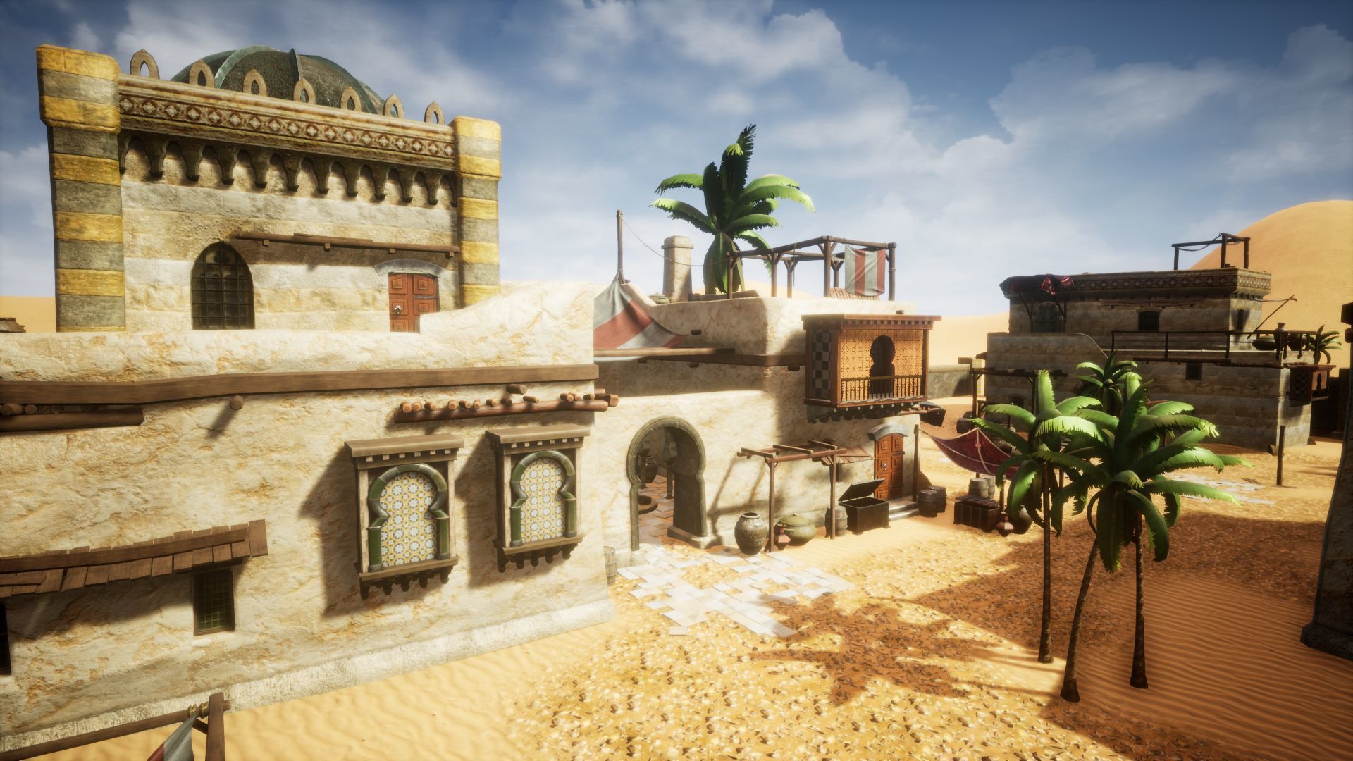 Desert Oasis Unreal Engine Low-poly 3D model_21