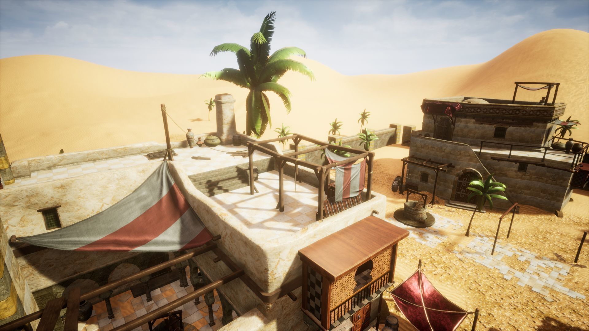 Desert Oasis Unreal Engine Low-poly 3D model_12
