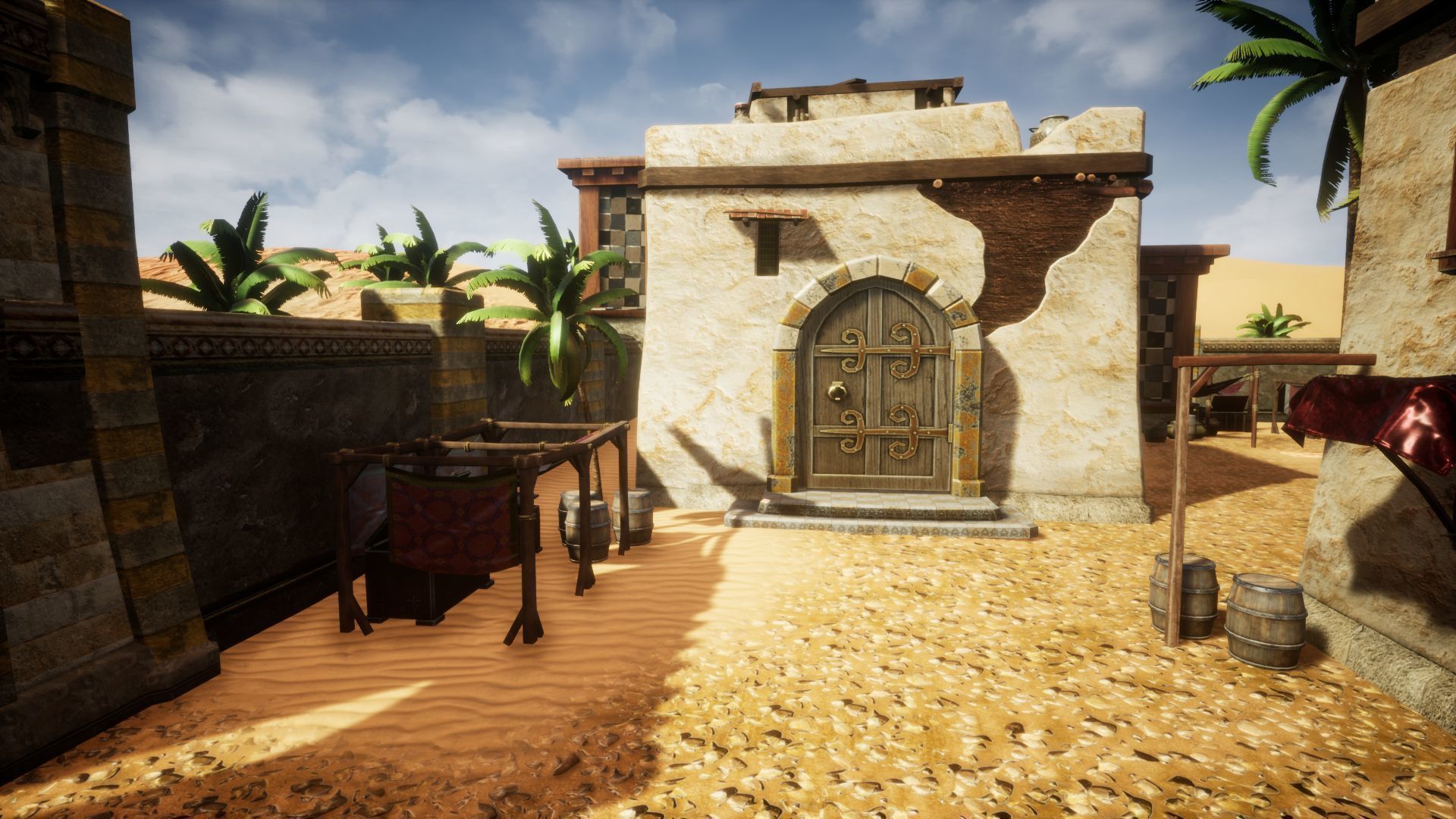 Desert Oasis Unreal Engine Low-poly 3D model_4