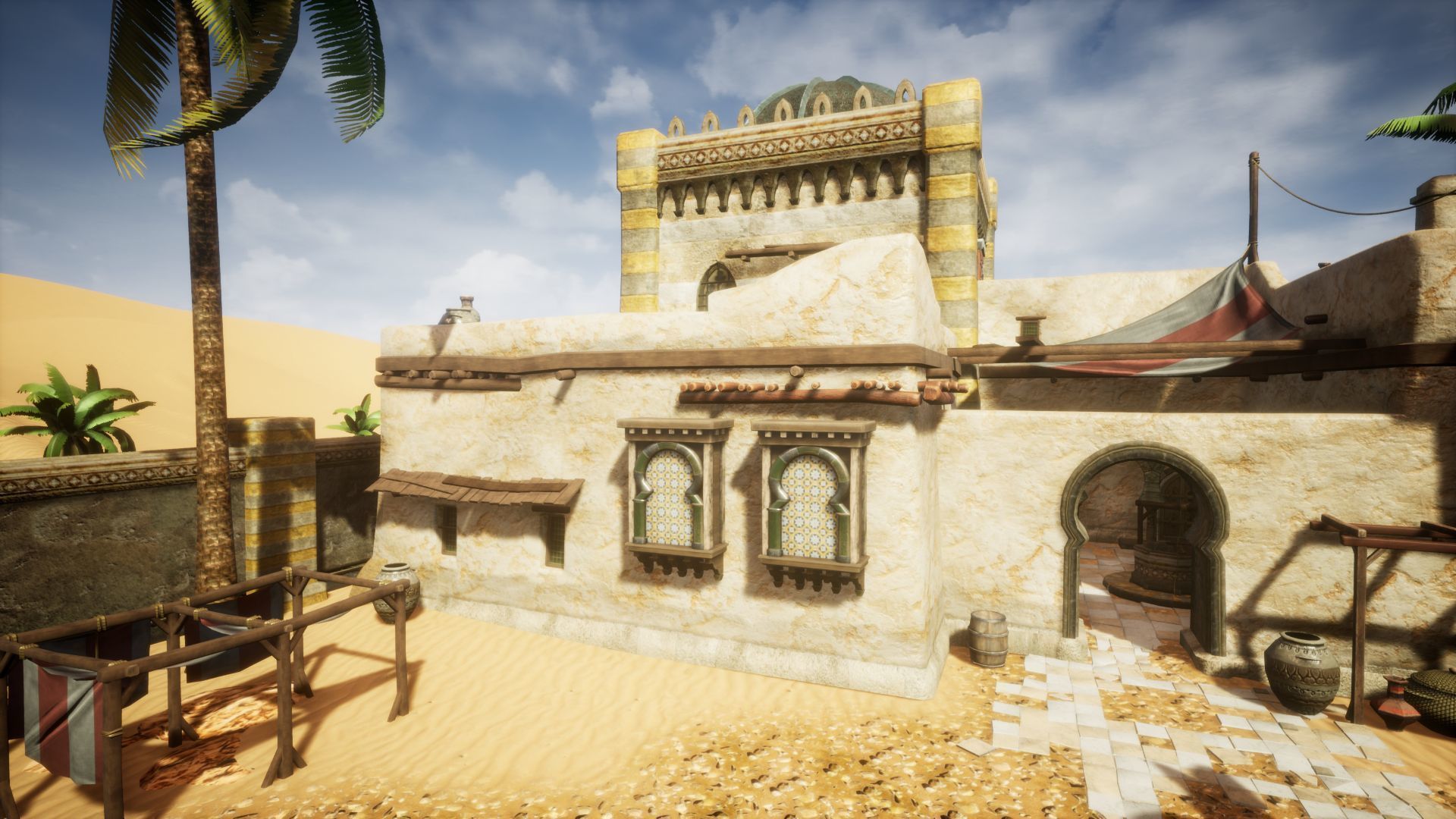 Desert Oasis Unreal Engine Low-poly 3D model_17