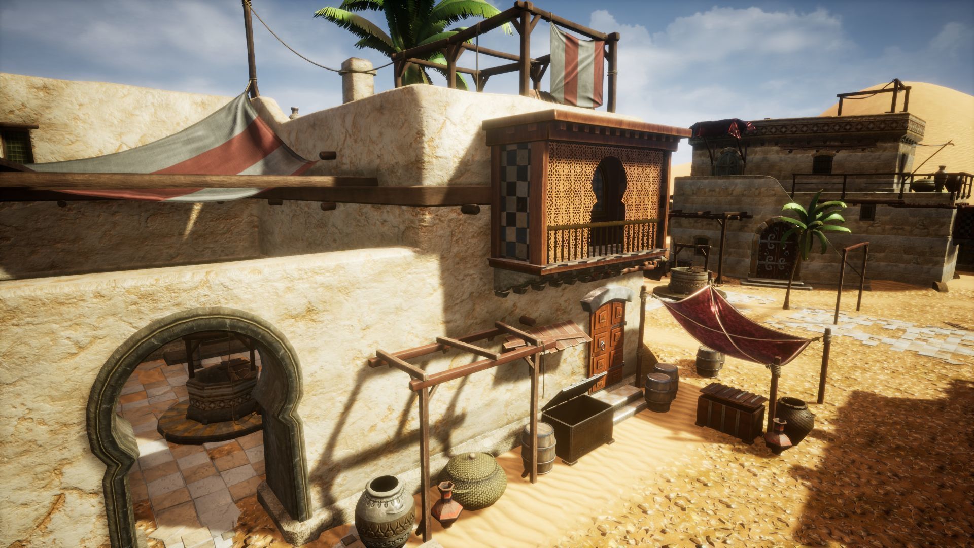 Desert Oasis Unreal Engine Low-poly 3D model_11